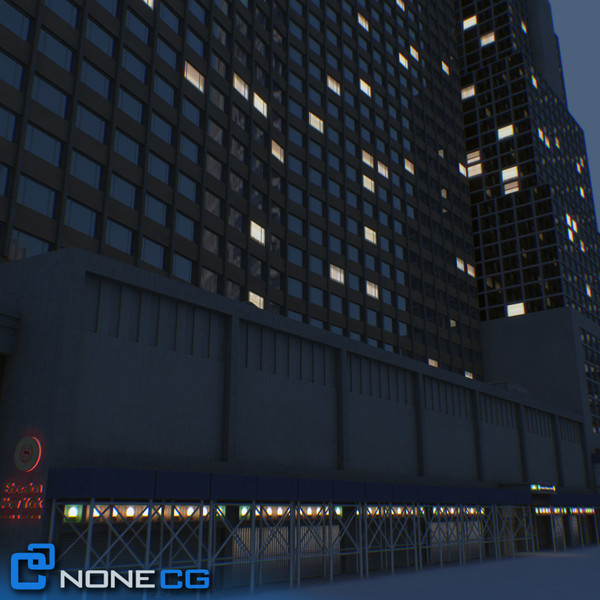 3d sheraton 7th avenue building - NYC Building Sheraton 7th Avenue... by NONECG